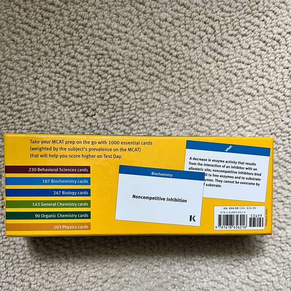 MCAT Flash Card Set- NEW - Picture 5 of 5